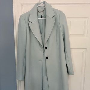 White House- Ice Blue Trench Coat and Skirt 2 piece- Size Small/6